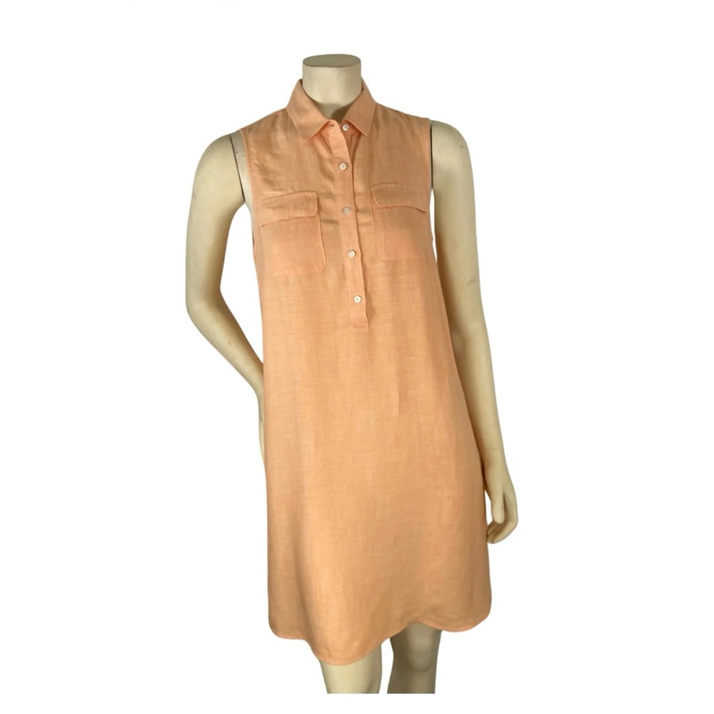 J. Mclaughlin Light Orange Collared Top - image 1